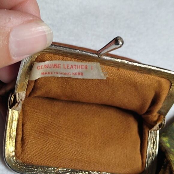 Vintage Brown and Tapestry Coin Purses - Picture 2 of 5